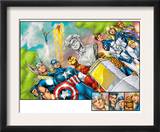 Onslaught Reborn #5 Group: Captain America, Iron Man, Thor, Invisible Woman and Mr. Fantastic
