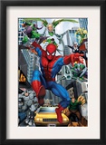 Spider-Man, Doctor Octopus, Green Goblin, Vulture, Black Cat, Electro, Lizard, Rhino and Sandman