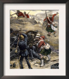 British Attack on Egyptian Artillery at Tell El-Kebir, Egypt, 1882