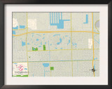 Political Map of Fountainbleau, FL