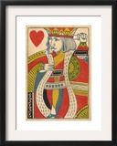 King of Hearts Card Poker Poster