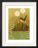 Bird with Ladybugs
