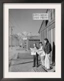 Roy Takeno, Editor, and Group, Manzanar Relocation Center, California