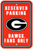 University of Georgia Parking Sign