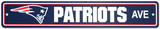 New England Patriots Street Sign