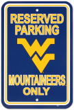 University of West Virgina Parking Sign