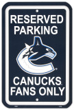 Vancouver Canucks Parking Sign