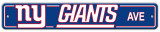 New York Giants Street Sign