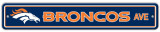 Denver Broncos Street Sign