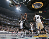 San Antonio Spurs v Memphis Grizzlies - Game Four, Memphis, TN - APRIL 25: Tim Duncan and Zach Rand