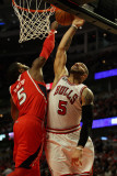 Atlanta Hawks v Chicago Bulls - Game Two, Chicago, IL - MAY 04: Josh Smith and Carlos Boozer