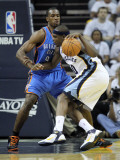 Oklahoma City Thunder v Memphis Grizzlies - Game Four, Memphis, TN - MAY 09: Serge Ibaka and Zach R