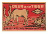 Deer And Tiger Safety Matches