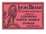 Lion Brand Coloured Matches