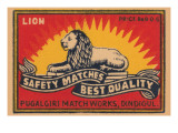 Lion Safety Matches Best Quality