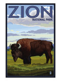 Buy Zion National Park, UT - Bison at AllPosters.com