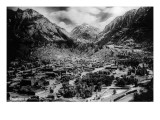 Ouray, Colorado - Panoramic View of Town, Mt Abram