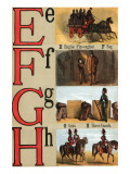 Buy E, F, G, H Illustrated Letters at AllPosters.com