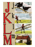 Buy J, K, L, M Illustrated Letters at AllPosters.com
