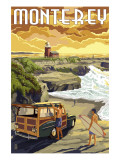 Monterey, California - Woody on Beach