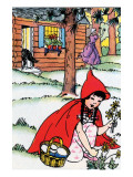 Little Red Riding Hood Picks Flowers