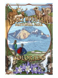 Buy Rocky Mountain National Park, Colorado Montage at AllPosters.com