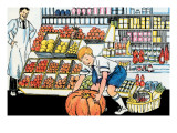 Buy Selecting a Pumpkin at AllPosters.com
