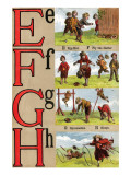 Buy E, F, G, H Illustrated Letters at AllPosters.com