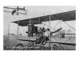 O E Williams in His Aeroplane