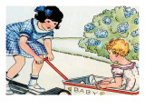 Taking Baby Sister For a Ride
