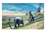 Buy Rapid City, South Dakota - Dinosaur Park in the Black Hills at AllPosters.com