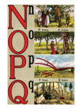 Buy N, O, P, Q Illustrated Letters at AllPosters.com