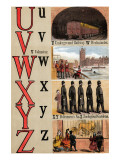 Buy U, V, W, X, Y, Z Illustrated Letters at AllPosters.com