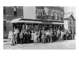 Denver, Colorado - Sightseeing Trolley with Crowd