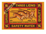 Three Lions Safety Match
