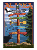 Buy Juneau, Alaska - Destination Sign at AllPosters.com
