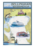 Buy Bellingham, Washington - Nautical Chart at AllPosters.com
