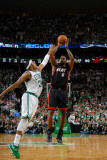 Miami Heat v Boston Celtics - Game Four, Boston, MA - MAY 9: LeBron James and Paul Pierce