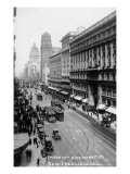 San Francisco, California - Emporium and Market Street Cable Cars