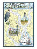 Charleston, South Carolina - Nautical Chart