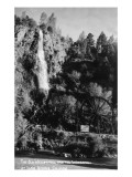 Idaho Springs, Colorado - Old Waterwheel and Waterfall