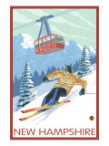 New Hampshire - Skier and Tram