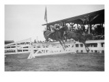Horse Show In Washington Dc; Horses Jump Fence