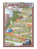 Buy San Francisco, California - Lombard Street at AllPosters.com