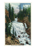 Yellowstone Nat'l Park, Wyoming - Firehole River; Kepler Cascade Scene