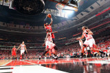 Atlanta Hawks v Chicago Bulls - Game Five, Chicago, IL - MAY 10: Josh Smith and Luol Deng