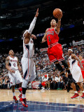 Chicago Bulls v Atlanta Hawks - Game Four, Atlanta, GA - MAY 8: Josh Smith and Derrick Rose
