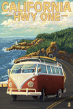 California Highway One Coast VW Van