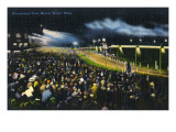 Revere Beach, Massachusetts - Wonderland Race Track at Night