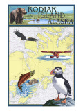 Buy Kodiak Island, Alaska - Nautical Chart at AllPosters.com